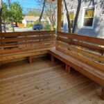 deck awning bench