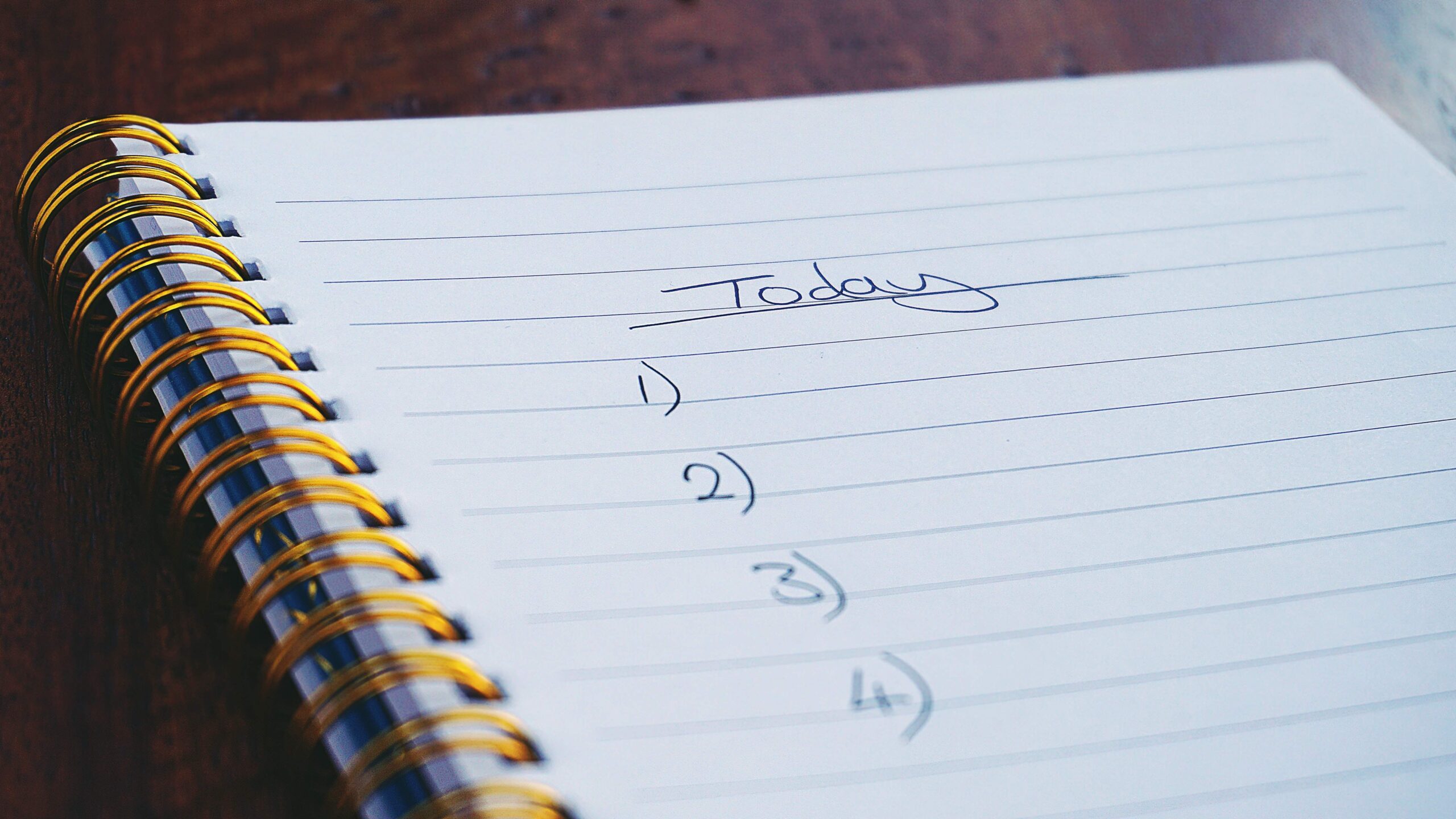 image of a to-do list written in a notebook