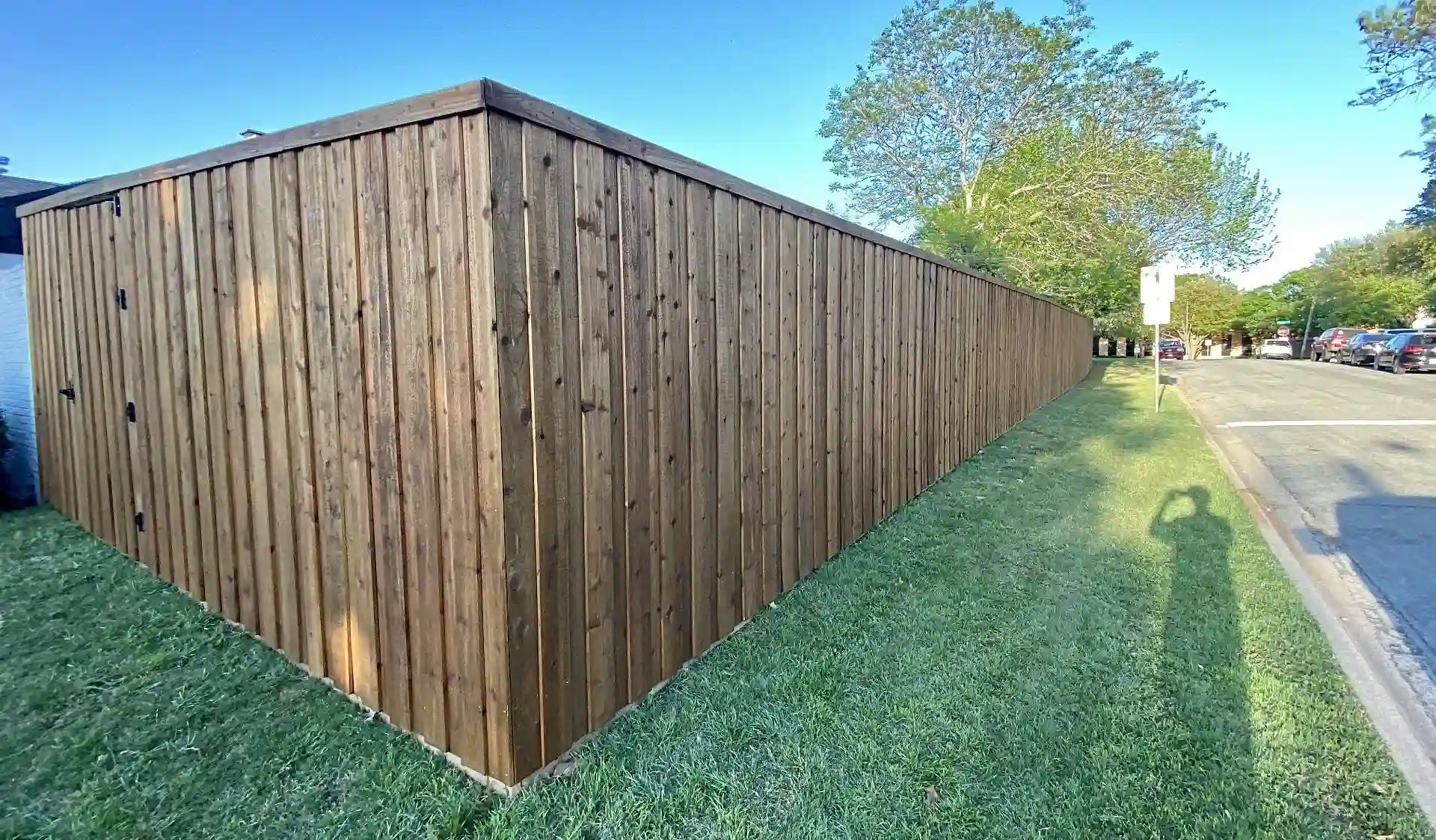 8ft board on board wood fence arlington fence company