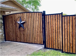 customer gate with texas star in duncanville texas